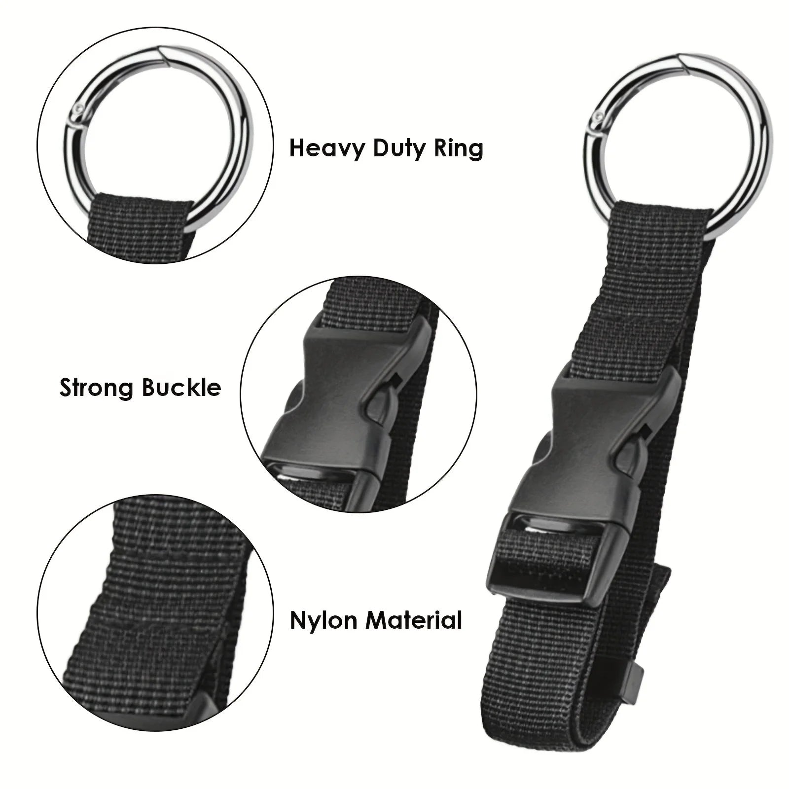 Travel Luggage Fixed Strap Backpack External Strap Portable Strap with Release Buckle Add-A-Bag Luggage Strap Belt Jacket Holder