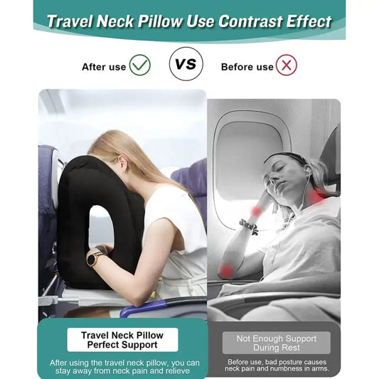 Inflatable Travel Sleeping Huggable pillow 